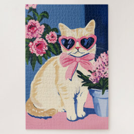 Preppy Cat Puzzel Legpuzzel