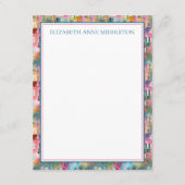 Preppy Charleston huizen gepersonaliseerd Informatiekaartje (Voorkant)