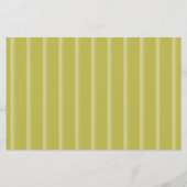 Preppy Chartreuse Streep Duitse Herder Briefpapier (Achterkant)