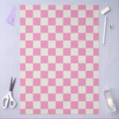 Preppy Checkerboard Pink White Mod Retro Tissuepapier (Craft)