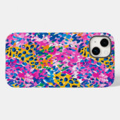 Preppy Cheetah Print Hoesje-Mate iPhone Case (Achterkant (horizontaal))