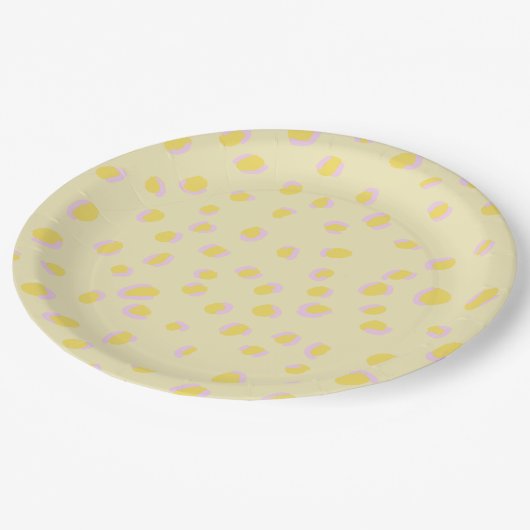 Preppy Cheetah Print Papieren Bordje (Gekanteld)