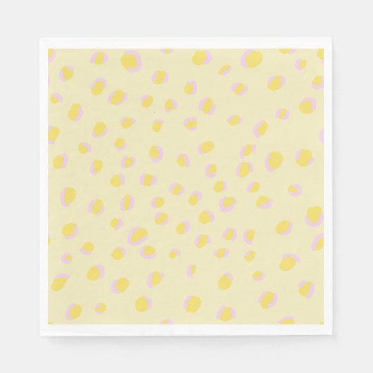 Preppy Cheetah Print Servet (Voorkant)