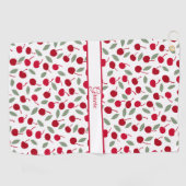 Preppy Cherry Fruit Patroon Golfhanddoek (Horizontaal)
