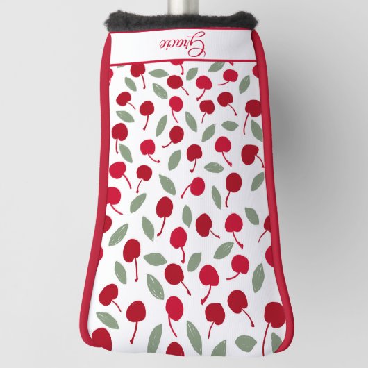 Preppy Cherry Fruit Patroon Golfheadcover (Draai 90)