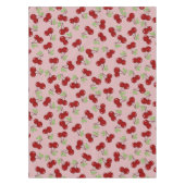 Preppy Cherry schaakbordpatroon Tafelkleed (Voorkant)