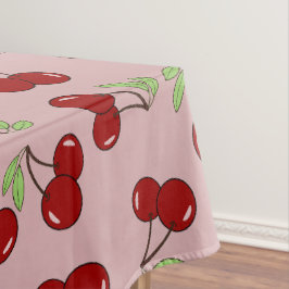 Preppy Cherry schaakbordpatroon Tafelkleed