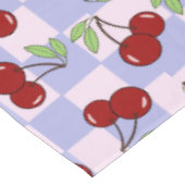Preppy Cherry schaakbordpatroon Tafelkleed (Gekanteld)
