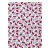 Preppy Cherry schaakbordpatroon Tafelkleed (Voorkant)