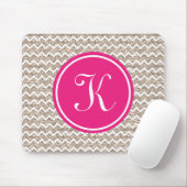 Preppy Chevron in Gold Glitter Muismat (Met muis)