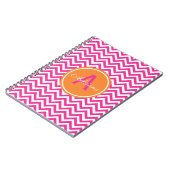 Preppy Chevron in Hot Pink Notitieboek (Linkerzijde)