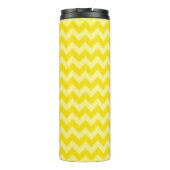 Preppy Chevron in Shades of Yellow Monogram Thermosbeker (Achterkant)