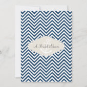 Preppy Chevron Stripe Modern Nautical Anchor Kaart (Voorkant)