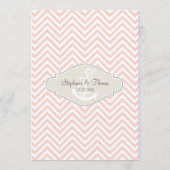 Preppy Chevron Stripe Modern Nautical Anchor Menu (Voorkant)