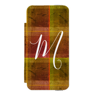 Preppy chic eerste herfst oranje tartan ruit