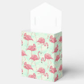 Preppy Chic Elegant Pink Flamingo Pattern Bedankdoosjes (Geopend)