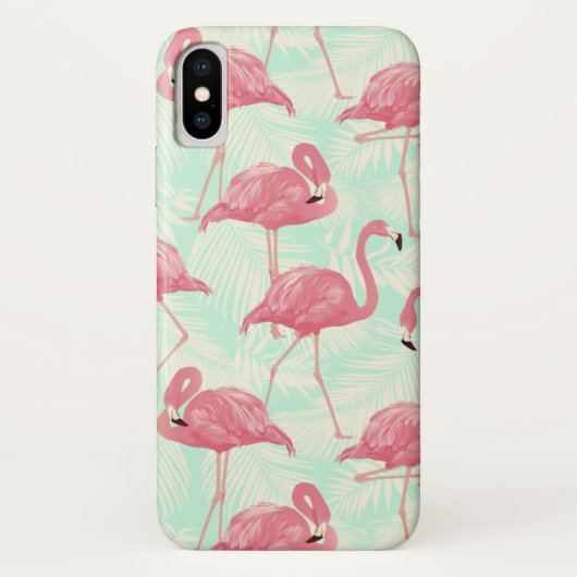 Preppy Chic Elegant Pink Flamingo Pattern Case-Mate iPhone Case (Achterkant)