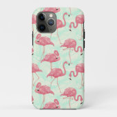 Preppy Chic Elegant Pink Flamingo Pattern Case-Mate iPhone Case (Achterkant)