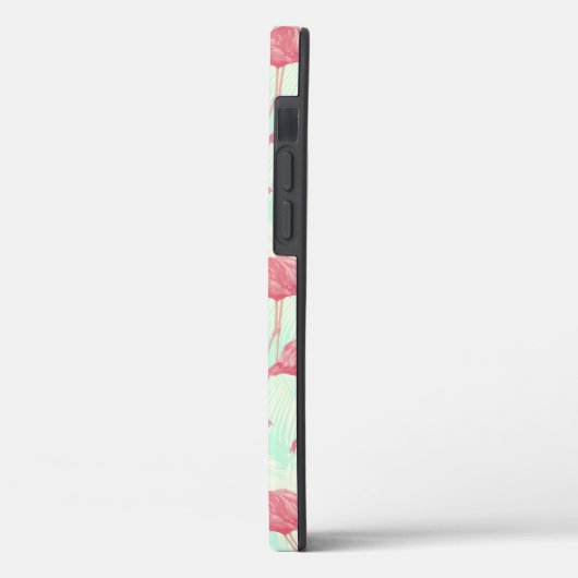 Preppy Chic Elegant Pink Flamingo Pattern Case-Mate iPhone Case (Achterkant / Links)