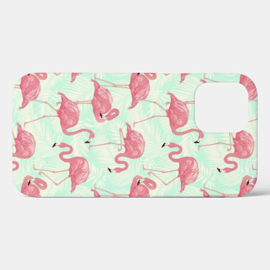 Preppy Chic Elegant Pink Flamingo Pattern Case-Mate iPhone Case (Achterkant (horizontaal))