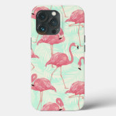 Preppy Chic Elegant Pink Flamingo Pattern Case-Mate iPhone Case (Achterkant)