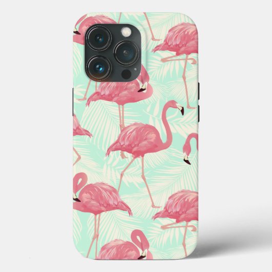 Preppy Chic Elegant Pink Flamingo Pattern Case-Mate iPhone Case (Achterkant)