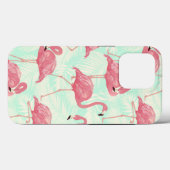 Preppy Chic Elegant Pink Flamingo Pattern Case-Mate iPhone Case (Achterkant (horizontaal))