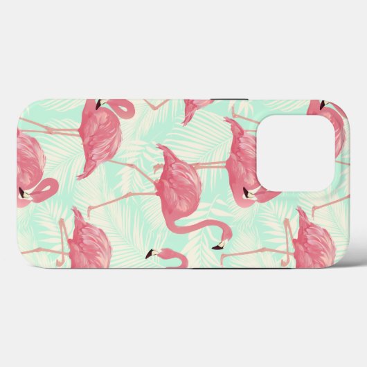 Preppy Chic Elegant Pink Flamingo Pattern Case-Mate iPhone Case (Achterkant (horizontaal))