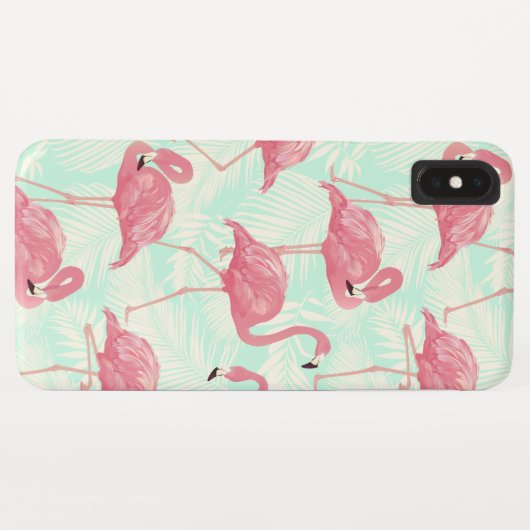 Preppy Chic Elegant Pink Flamingo Pattern Case-Mate iPhone Case (Achterkant (horizontaal))