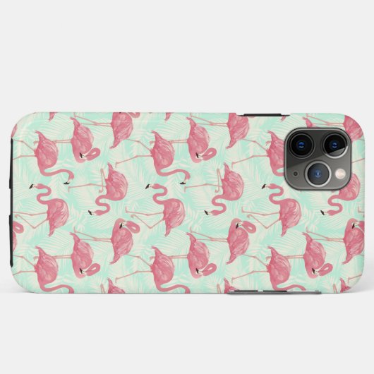 Preppy Chic Elegant Pink Flamingo Pattern Case-Mate iPhone Case (Achterkant (horizontaal))