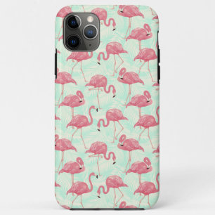 Preppy Chic Elegant Pink Flamingo Pattern Case-Mate iPhone Case