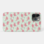 Preppy Chic Elegant Pink Flamingo Pattern Case-Mate iPhone Case (Achterkant (horizontaal))