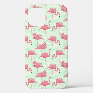 Preppy Chic Elegant Pink Flamingo Pattern Case-Mate iPhone Case