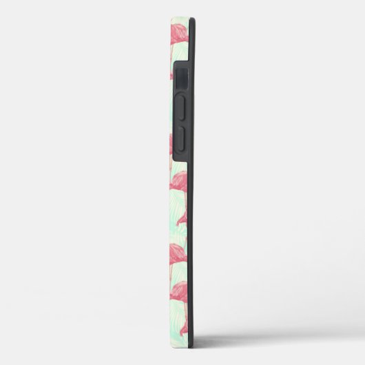 Preppy Chic Elegant Pink Flamingo Pattern Case-Mate iPhone Case (Achterkant / Links)