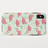 Preppy Chic Elegant Pink Flamingo Pattern Case-Mate iPhone Case (Achterkant (horizontaal))