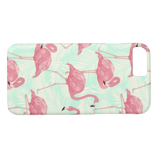 Preppy Chic Elegant Pink Flamingo Pattern Case-Mate iPhone Case (Achterkant (Horizontaal))