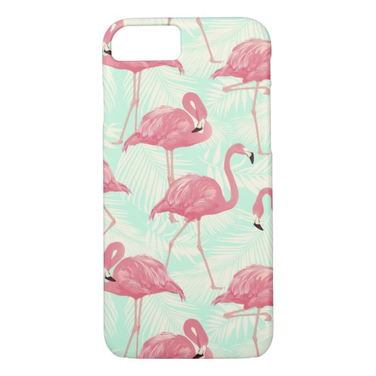 Preppy Chic Elegant Pink Flamingo Pattern Case-Mate iPhone Case (Achterkant)