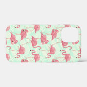 Preppy Chic Elegant Pink Flamingo Pattern Case-Mate iPhone Case (Achterkant (horizontaal))