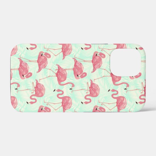 Preppy Chic Elegant Pink Flamingo Pattern Case-Mate iPhone Case (Achterkant (horizontaal))