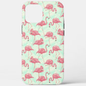 Preppy Chic Elegant Pink Flamingo Pattern Case-Mate iPhone Case (Achterkant)