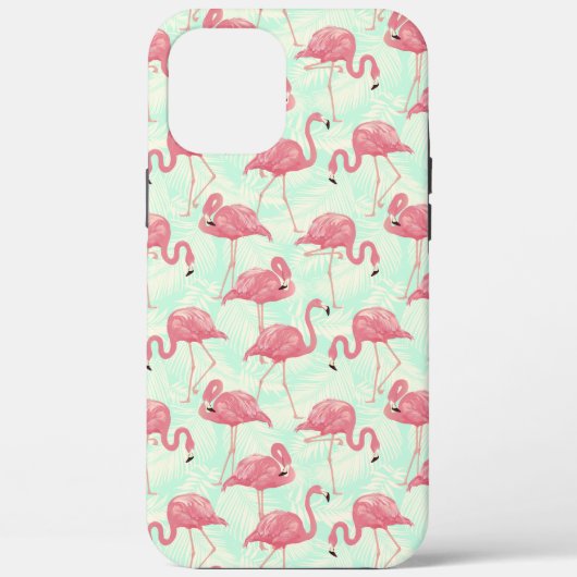 Preppy Chic Elegant Pink Flamingo Pattern Case-Mate iPhone Case (Achterkant)