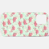 Preppy Chic Elegant Pink Flamingo Pattern Case-Mate iPhone Case (Achterkant (horizontaal))