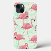 Preppy Chic Elegant Pink Flamingo Pattern Case-Mate iPhone Case (Achterkant)
