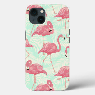 Preppy Chic Elegant Pink Flamingo Pattern Case-Mate iPhone Case