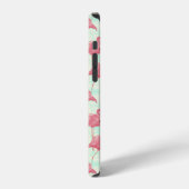 Preppy Chic Elegant Pink Flamingo Pattern iPhone Hoesje (Linkerkant)