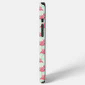 Preppy Chic Elegant Pink Flamingo Pattern iPhone Hoesje (Linkerkant)
