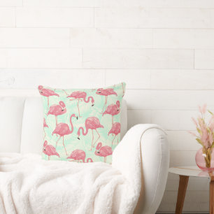 Preppy Chic Elegant Pink Flamingo Pattern Kussen