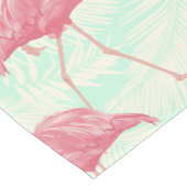 Preppy Chic Elegant Pink Flamingo Pattern Medium Tafelloper (Hoek)