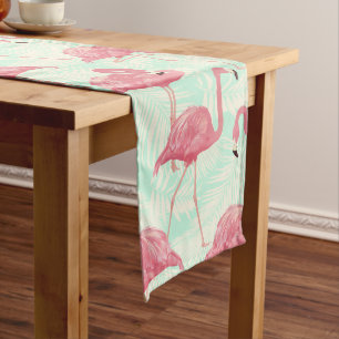 Preppy Chic Elegant Pink Flamingo Pattern Medium Tafelloper