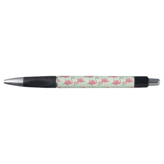Preppy Chic Elegant Pink Flamingo Pattern Pen (Voorkant)